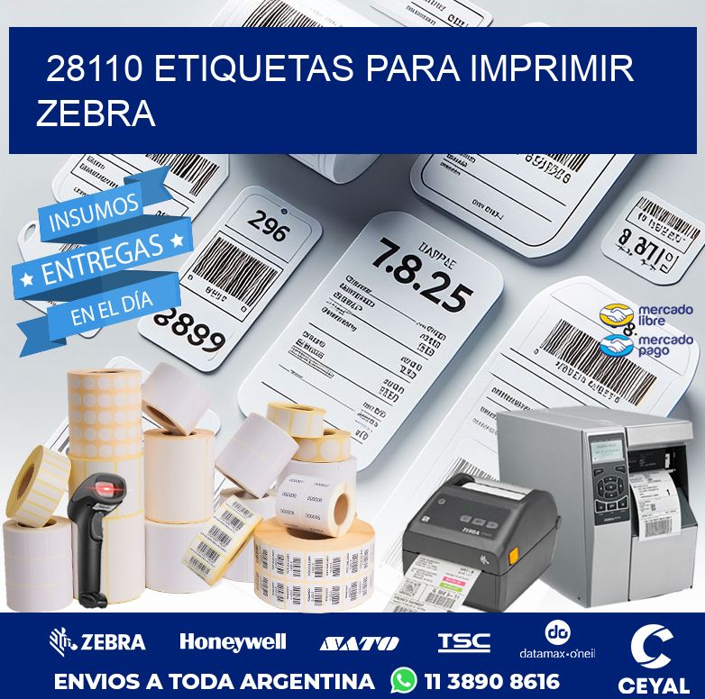 28110 ETIQUETAS PARA IMPRIMIR ZEBRA