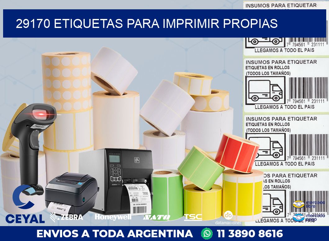 29170 ETIQUETAS PARA IMPRIMIR PROPIAS