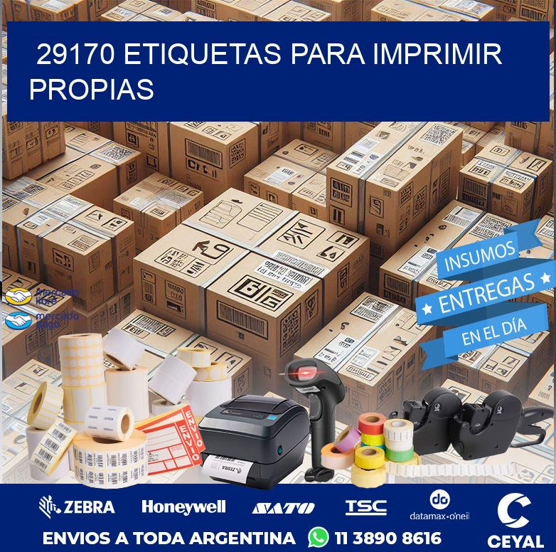 29170 ETIQUETAS PARA IMPRIMIR PROPIAS