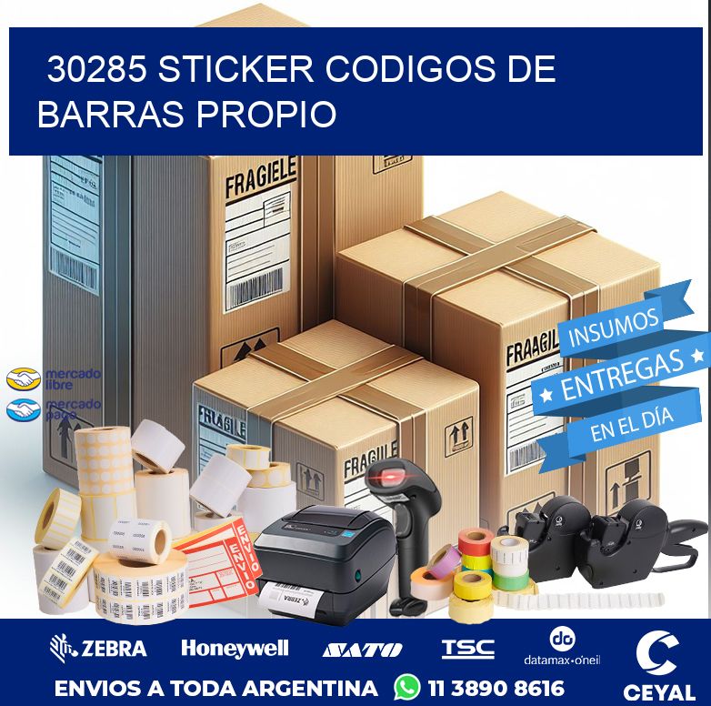 30285 STICKER CODIGOS DE BARRAS PROPIO