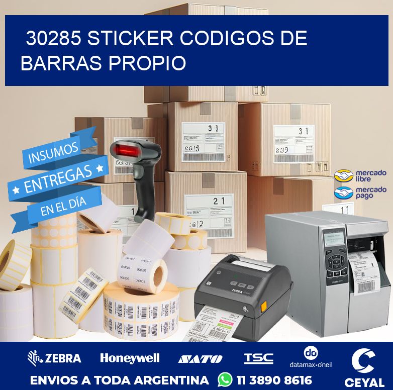 30285 STICKER CODIGOS DE BARRAS PROPIO