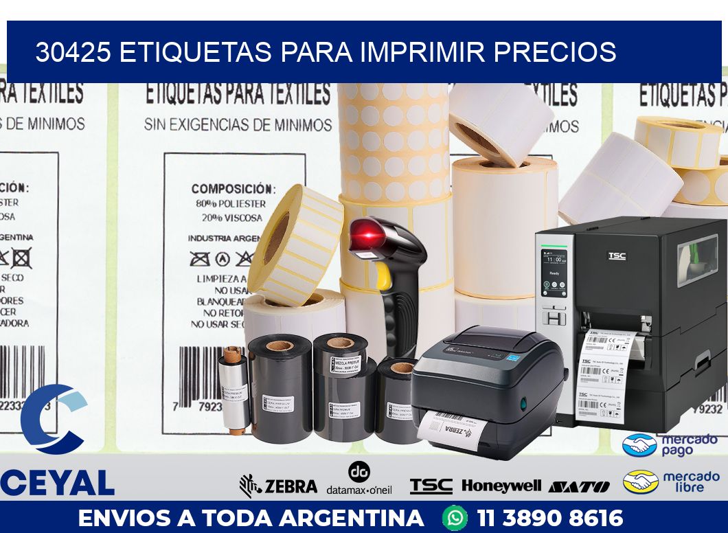 30425 ETIQUETAS PARA IMPRIMIR PRECIOS