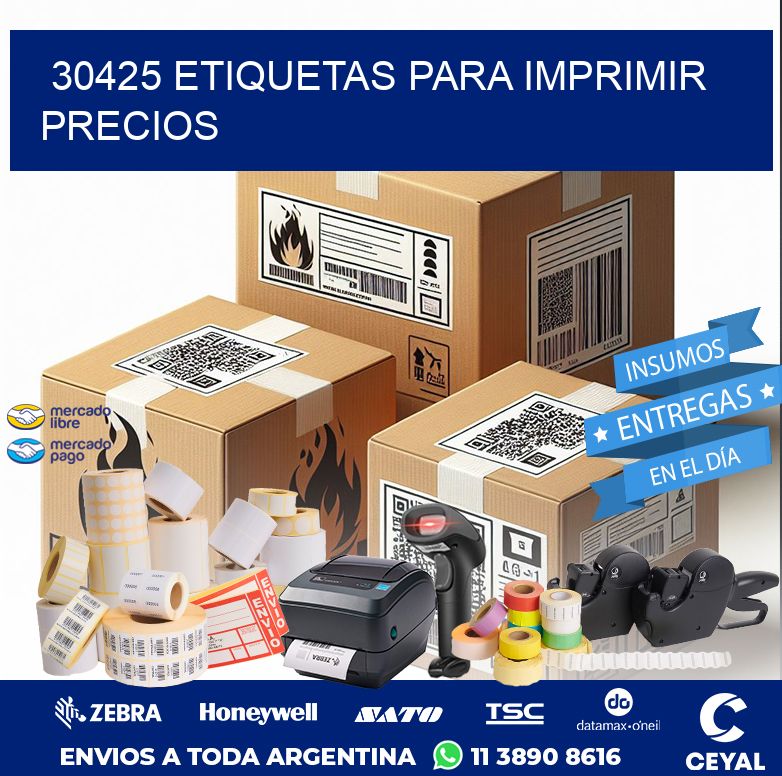 30425 ETIQUETAS PARA IMPRIMIR PRECIOS