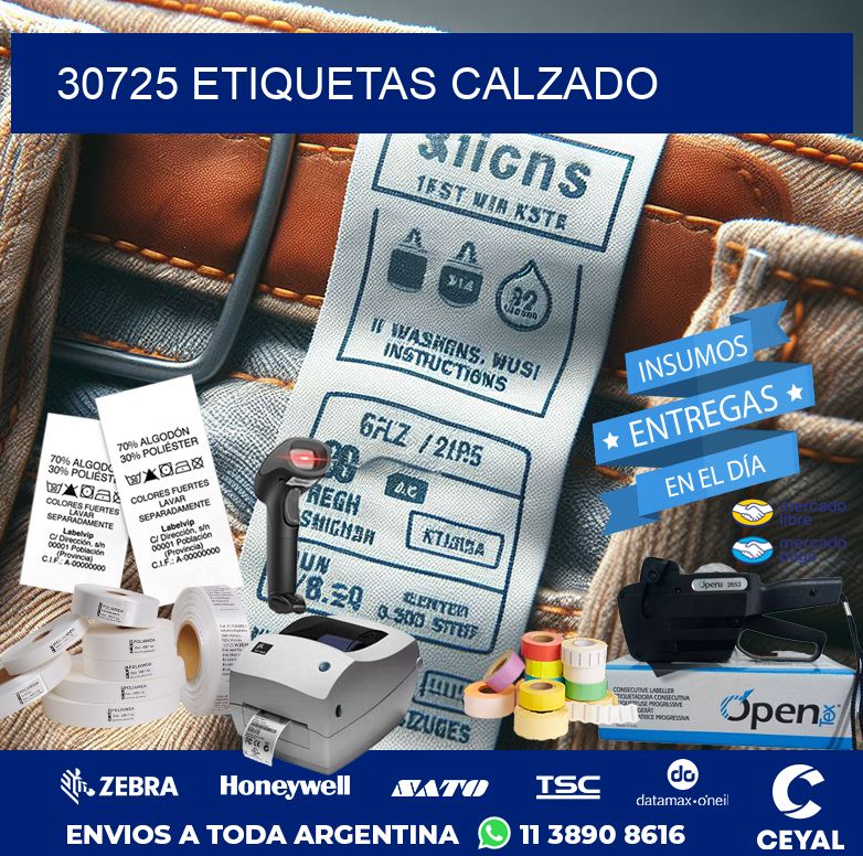 30725 ETIQUETAS CALZADO