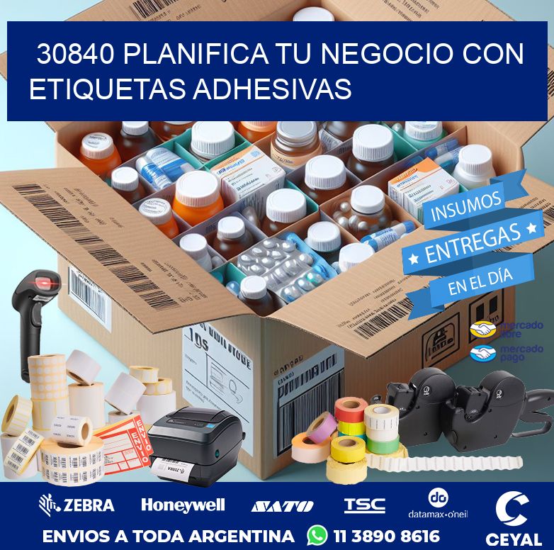 30840 PLANIFICA TU NEGOCIO CON ETIQUETAS ADHESIVAS