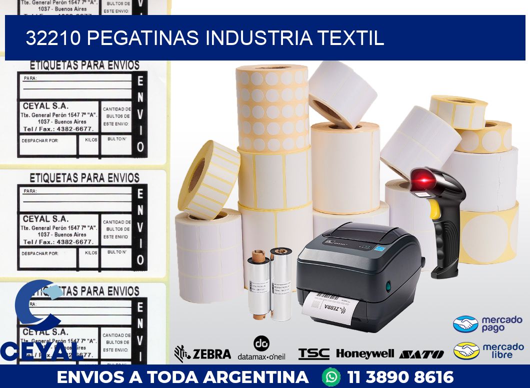 32210 PEGATINAS INDUSTRIA TEXTIL