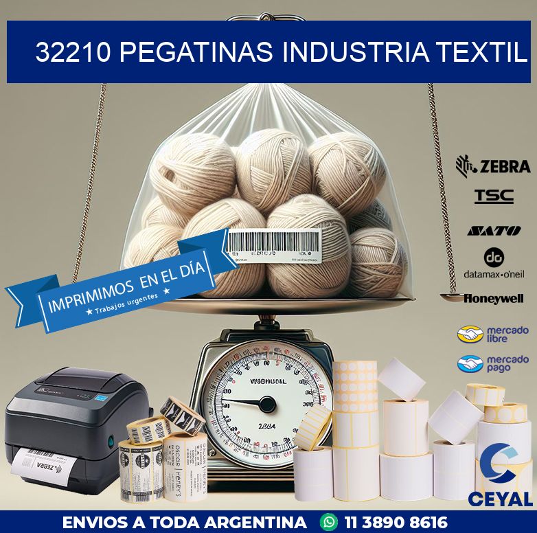 32210 PEGATINAS INDUSTRIA TEXTIL