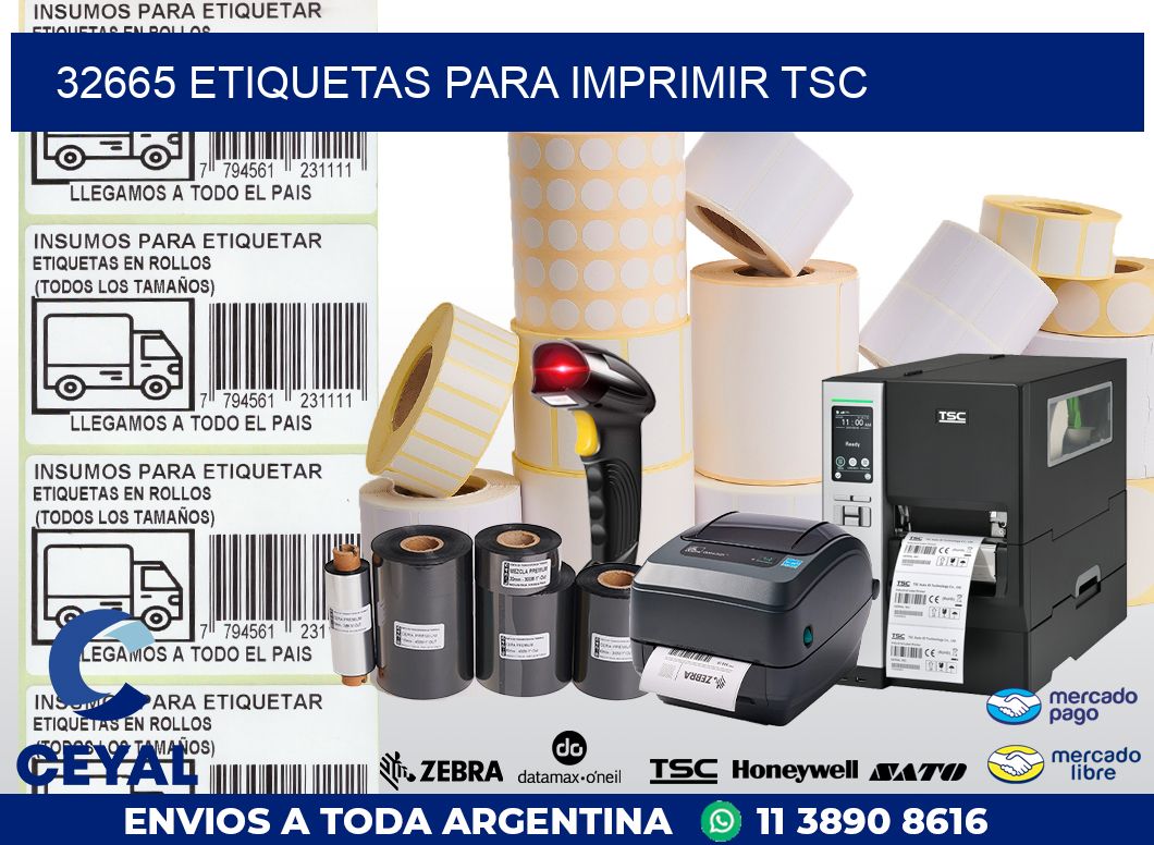 32665 ETIQUETAS PARA IMPRIMIR TSC