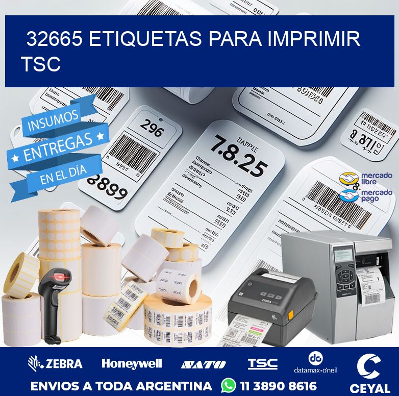 32665 ETIQUETAS PARA IMPRIMIR TSC