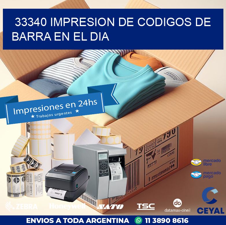 33340 IMPRESION DE CODIGOS DE BARRA EN EL DIA