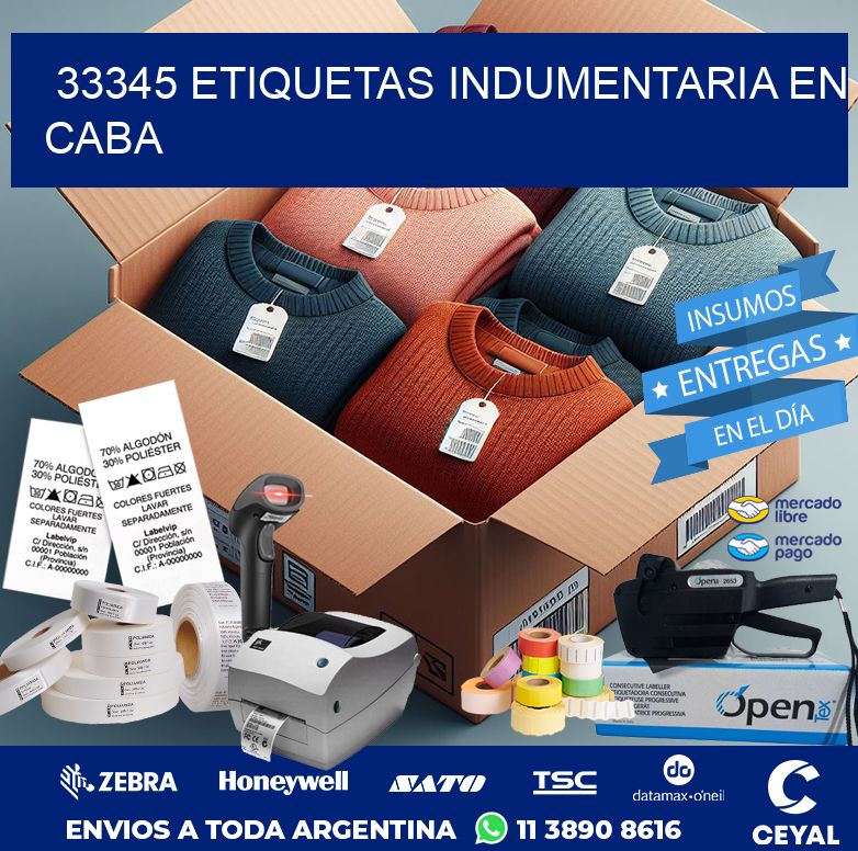 33345 ETIQUETAS INDUMENTARIA EN CABA