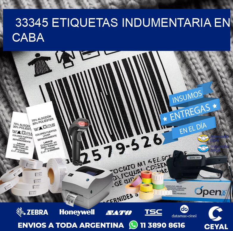 33345 ETIQUETAS INDUMENTARIA EN CABA