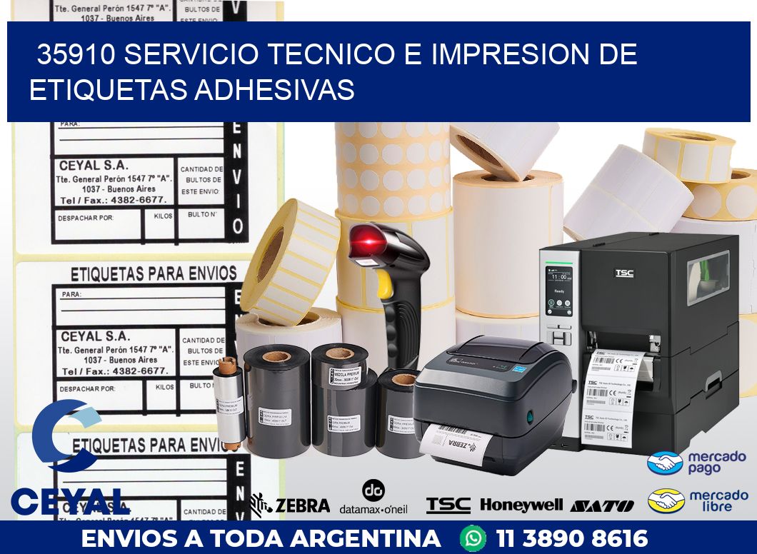 35910 SERVICIO TECNICO E IMPRESION DE ETIQUETAS ADHESIVAS