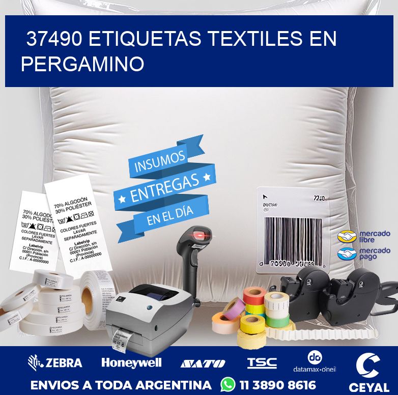 37490 ETIQUETAS TEXTILES EN PERGAMINO