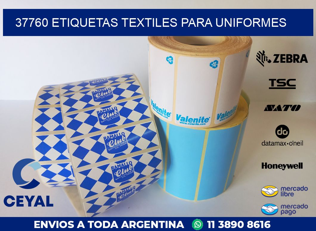 37760 ETIQUETAS TEXTILES PARA UNIFORMES