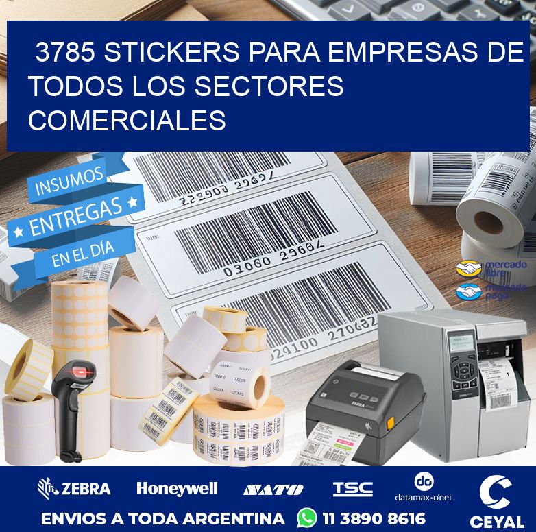 3785 STICKERS PARA EMPRESAS DE TODOS LOS SECTORES COMERCIALES