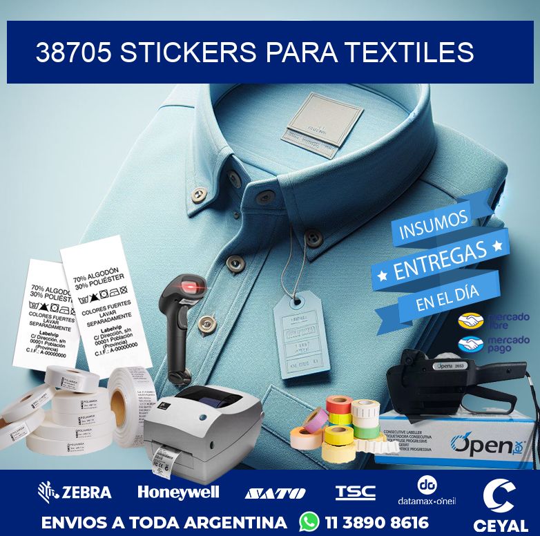 38705 STICKERS PARA TEXTILES