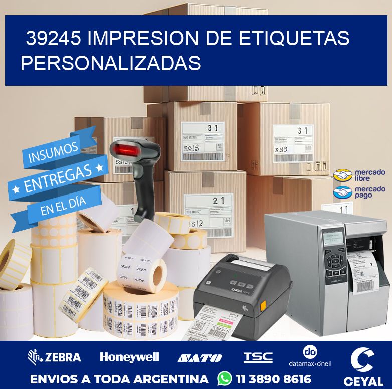 39245 IMPRESION DE ETIQUETAS PERSONALIZADAS