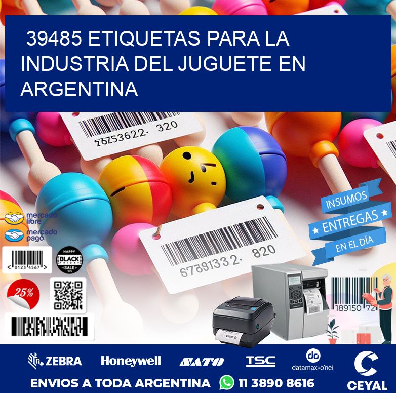 39485 ETIQUETAS PARA LA INDUSTRIA DEL JUGUETE EN ARGENTINA