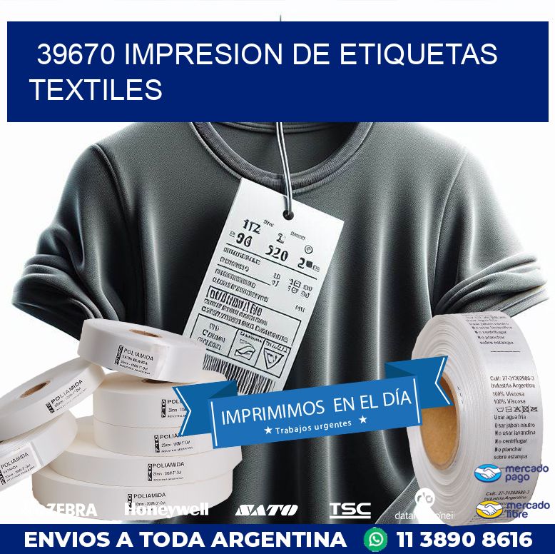 39670 IMPRESION DE ETIQUETAS TEXTILES