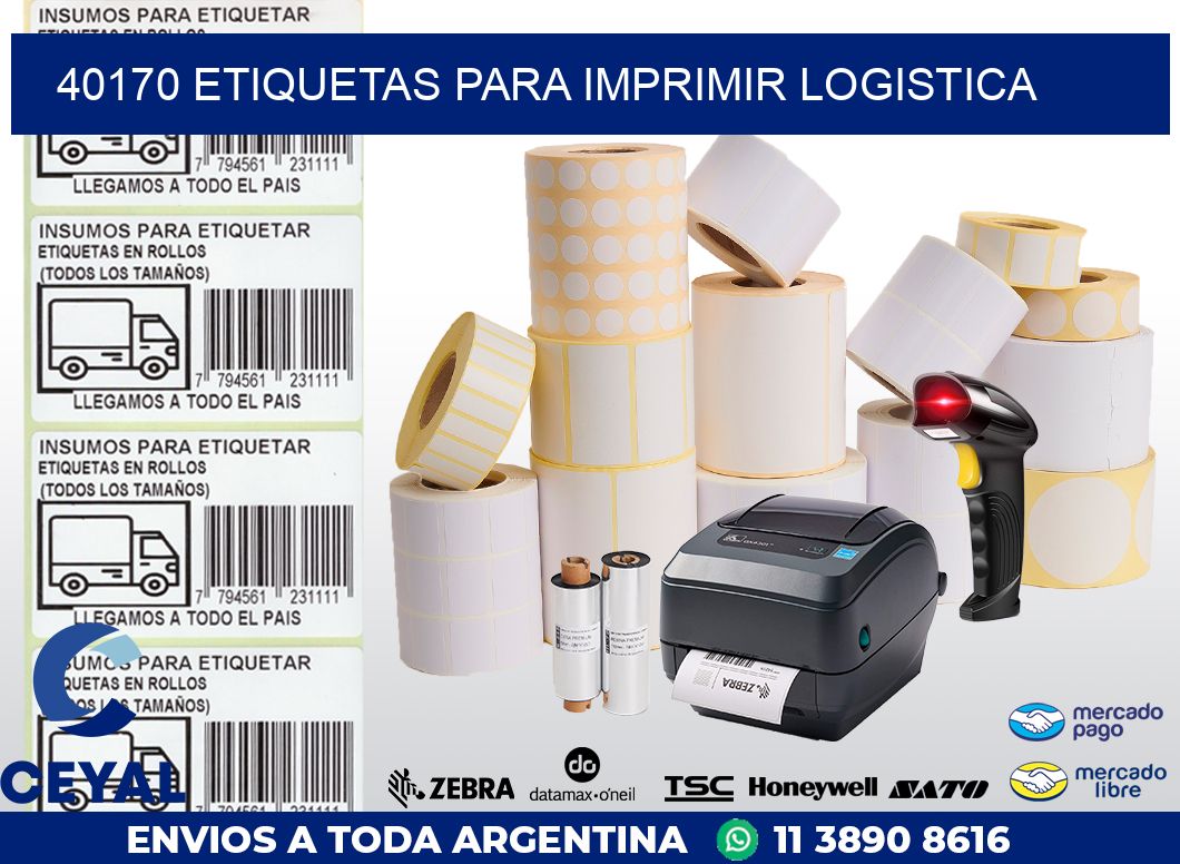 40170 ETIQUETAS PARA IMPRIMIR LOGISTICA