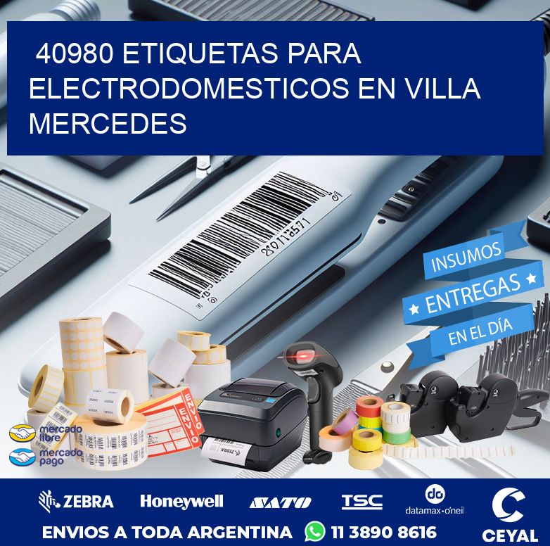 40980 ETIQUETAS PARA ELECTRODOMESTICOS EN VILLA MERCEDES