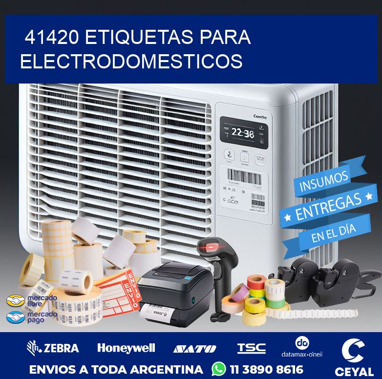 41420 ETIQUETAS PARA ELECTRODOMESTICOS