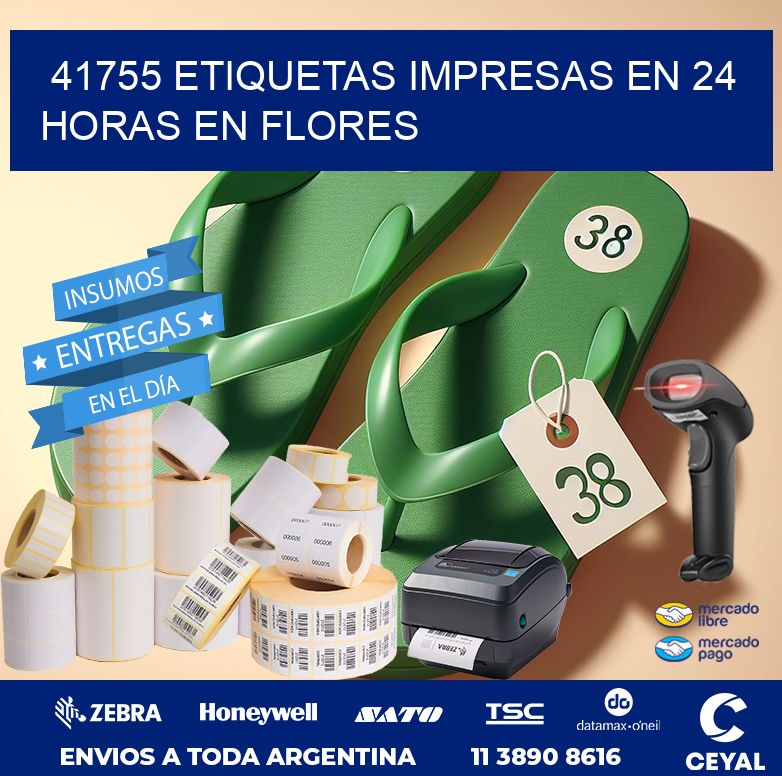 41755 ETIQUETAS IMPRESAS EN 24 HORAS EN FLORES