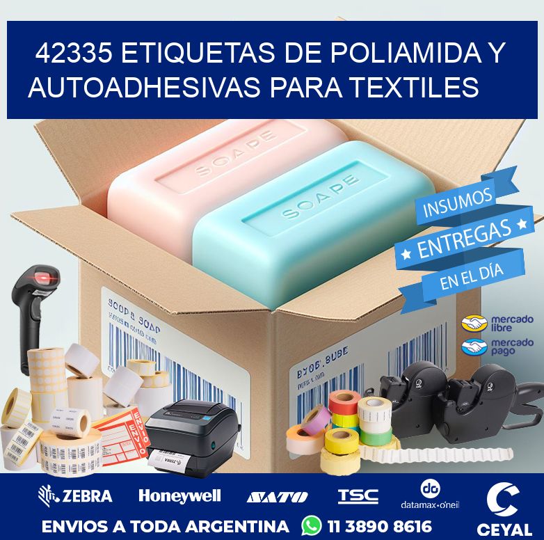 42335 ETIQUETAS DE POLIAMIDA Y AUTOADHESIVAS PARA TEXTILES