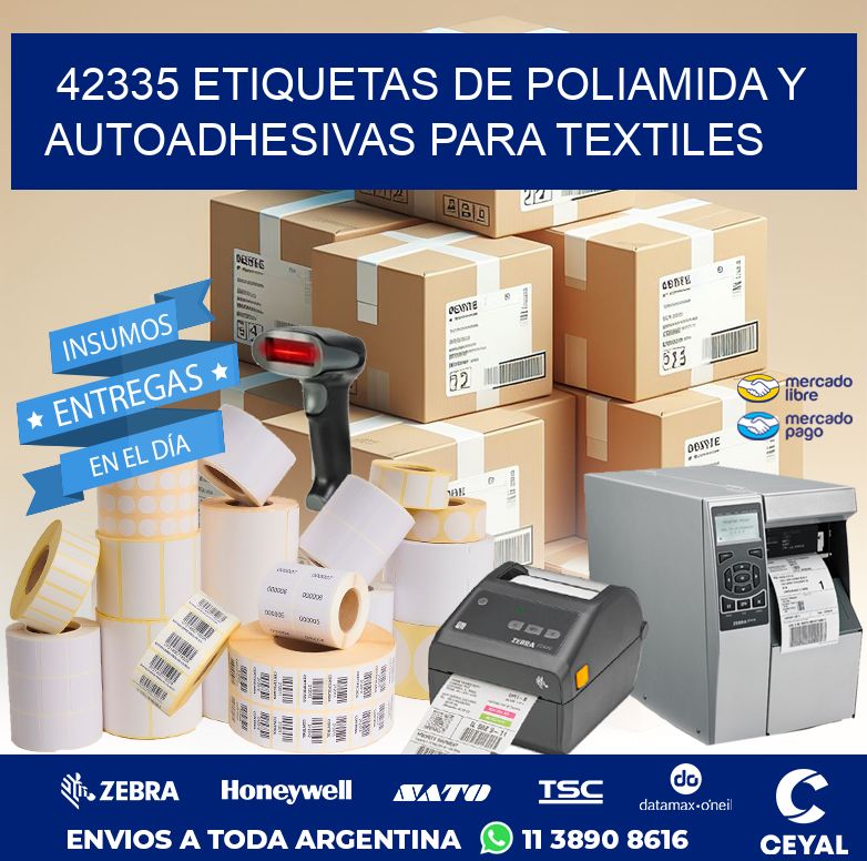 42335 ETIQUETAS DE POLIAMIDA Y AUTOADHESIVAS PARA TEXTILES