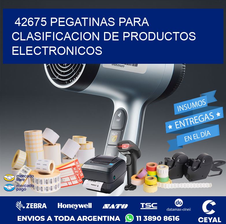 42675 PEGATINAS PARA CLASIFICACION DE PRODUCTOS ELECTRONICOS