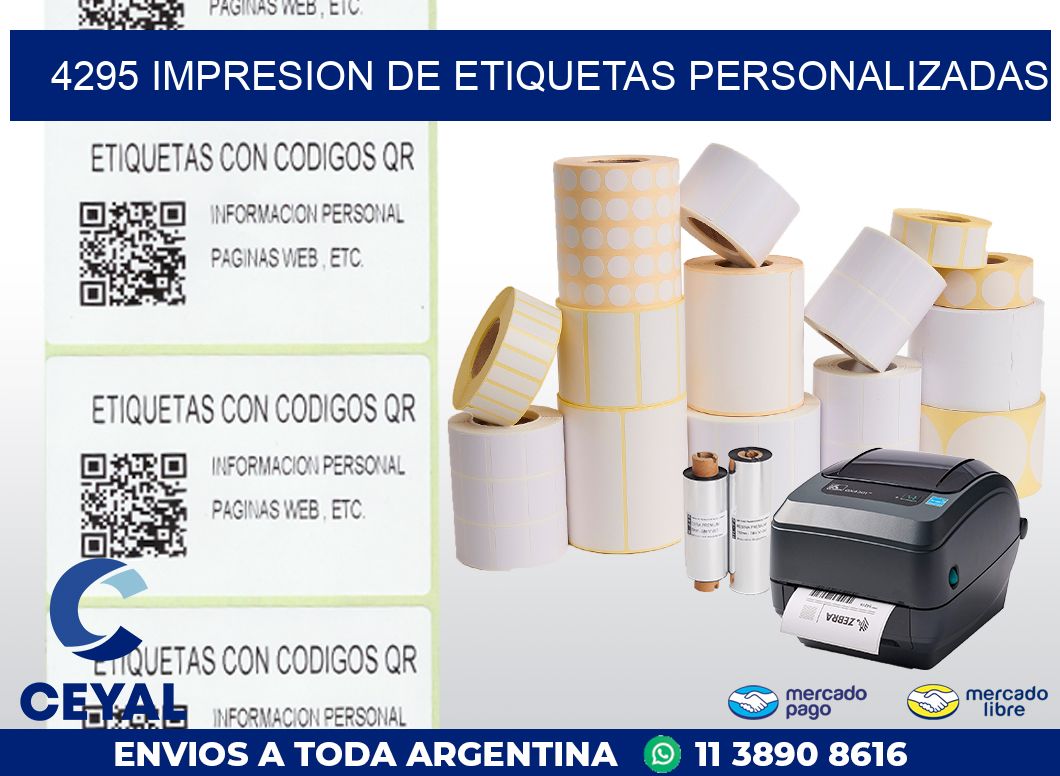 4295 IMPRESION DE ETIQUETAS PERSONALIZADAS