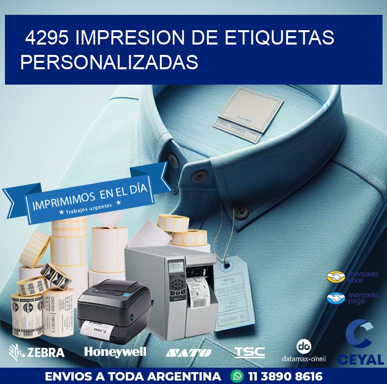 4295 IMPRESION DE ETIQUETAS PERSONALIZADAS