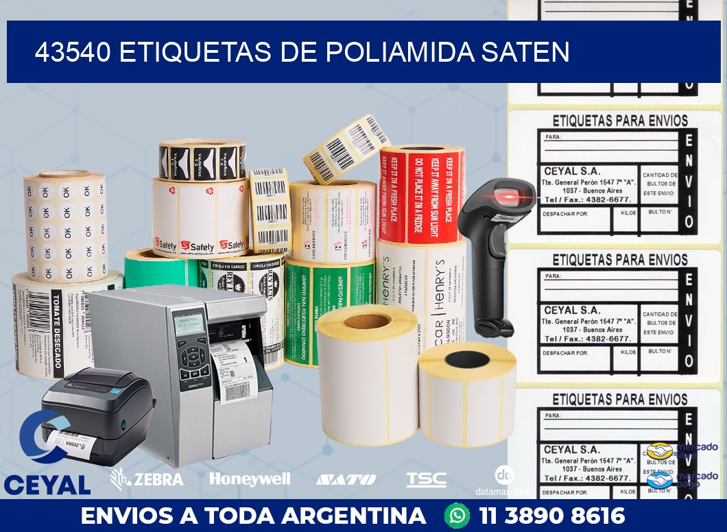 43540 ETIQUETAS DE POLIAMIDA SATEN