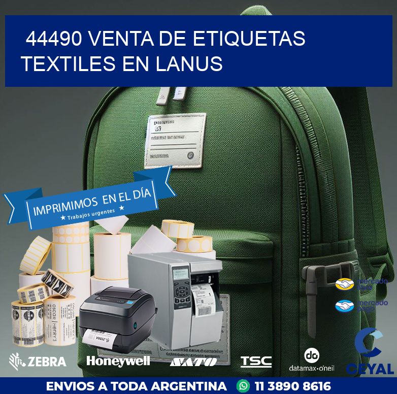 44490 VENTA DE ETIQUETAS TEXTILES EN LANUS