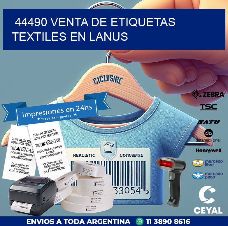 44490 VENTA DE ETIQUETAS TEXTILES EN LANUS