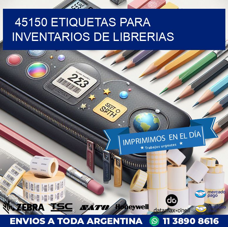 45150 ETIQUETAS PARA INVENTARIOS DE LIBRERIAS