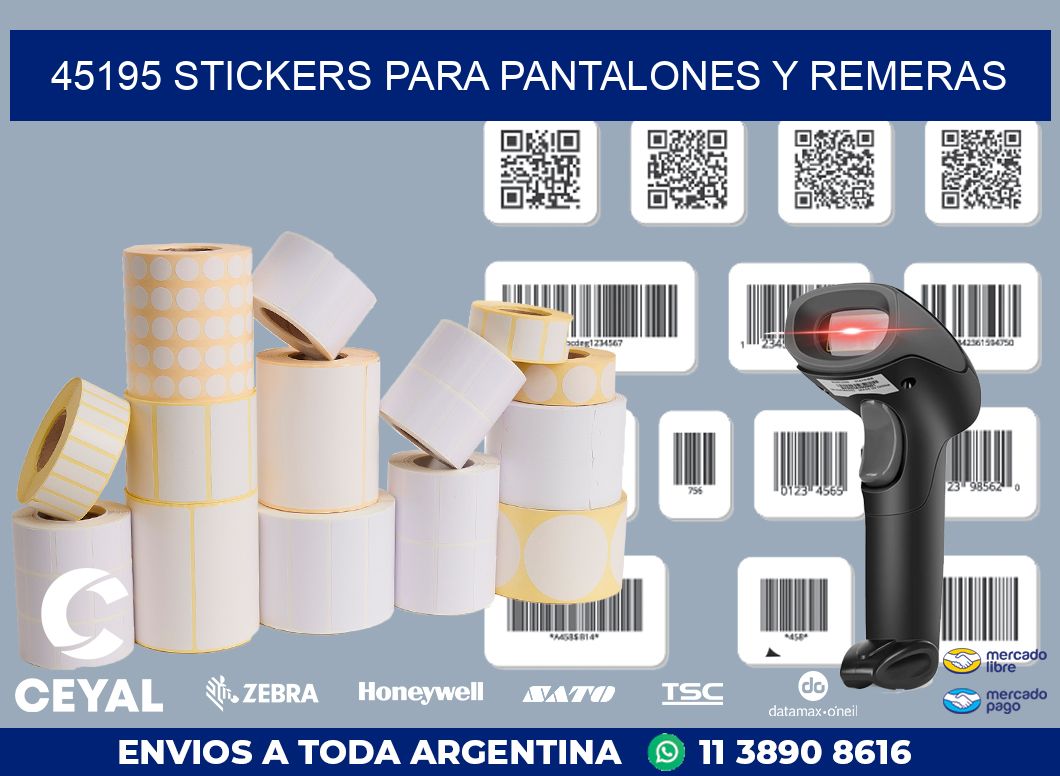 45195 STICKERS PARA PANTALONES Y REMERAS