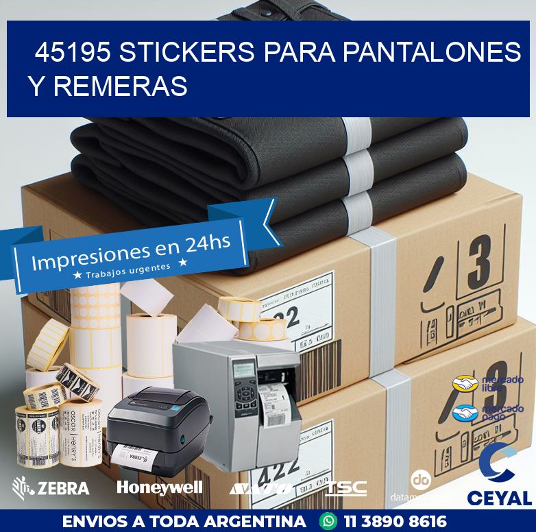 45195 STICKERS PARA PANTALONES Y REMERAS