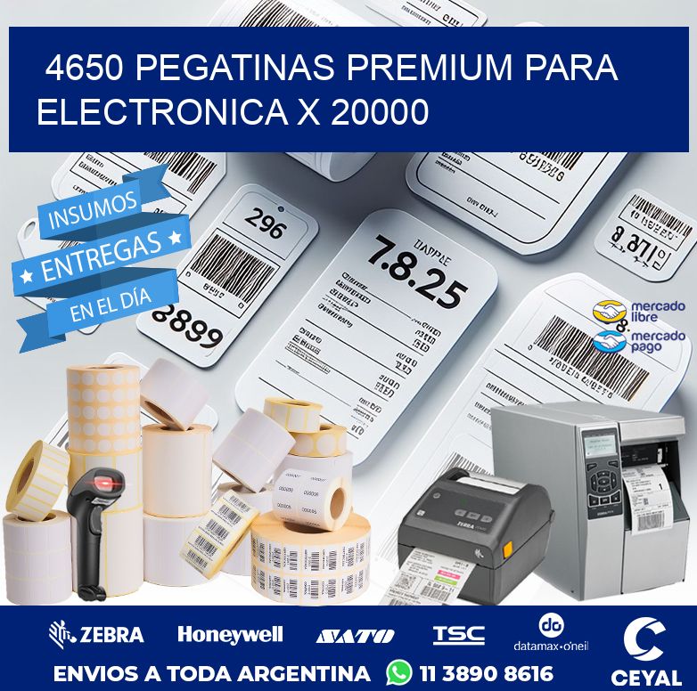 4650 PEGATINAS PREMIUM PARA ELECTRONICA X 20000