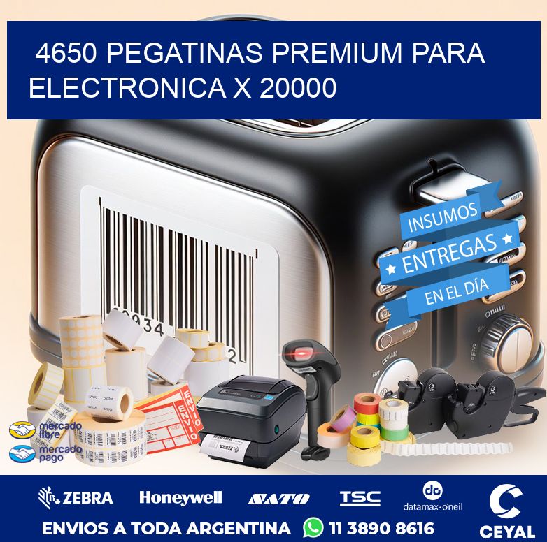 4650 PEGATINAS PREMIUM PARA ELECTRONICA X 20000