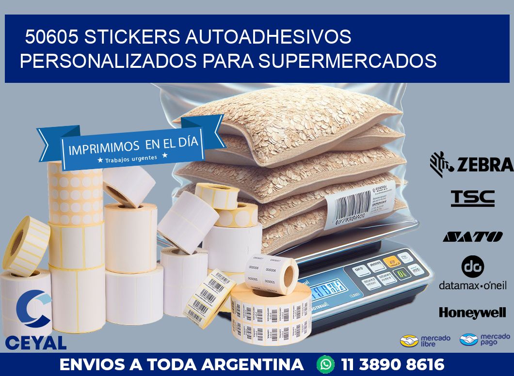 50605 STICKERS AUTOADHESIVOS PERSONALIZADOS PARA SUPERMERCADOS