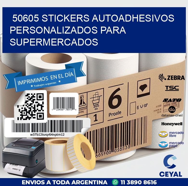 50605 STICKERS AUTOADHESIVOS PERSONALIZADOS PARA SUPERMERCADOS