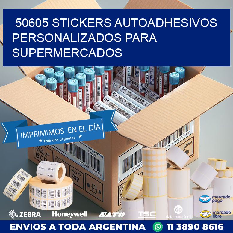 50605 STICKERS AUTOADHESIVOS PERSONALIZADOS PARA SUPERMERCADOS