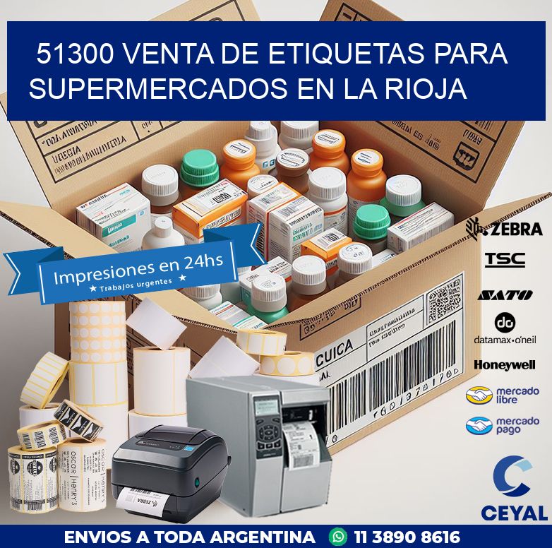 51300 VENTA DE ETIQUETAS PARA SUPERMERCADOS EN LA RIOJA