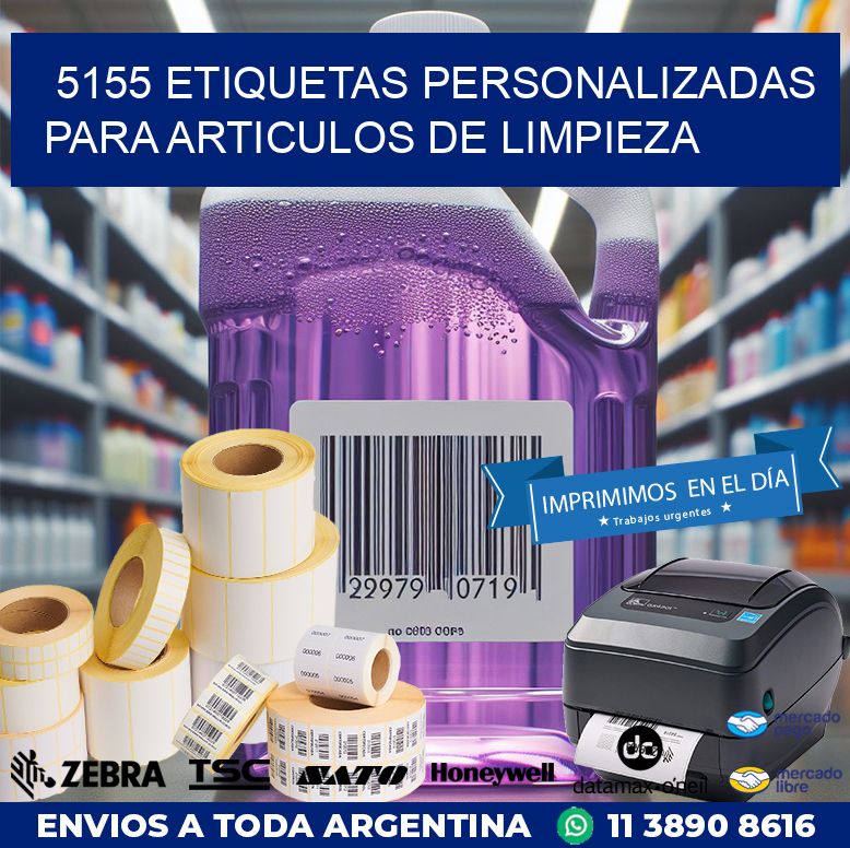 5155 ETIQUETAS PERSONALIZADAS PARA ARTICULOS DE LIMPIEZA