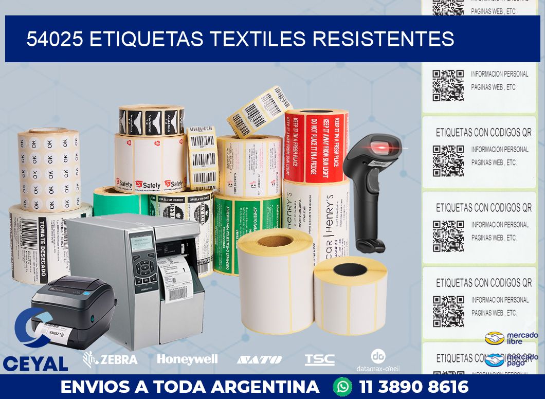 54025 ETIQUETAS TEXTILES RESISTENTES