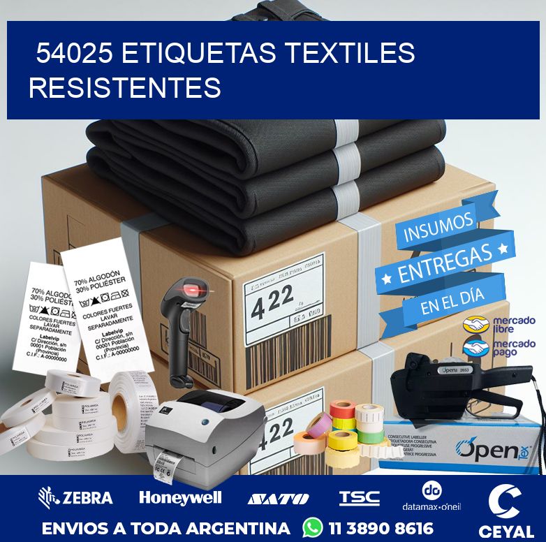 54025 ETIQUETAS TEXTILES RESISTENTES