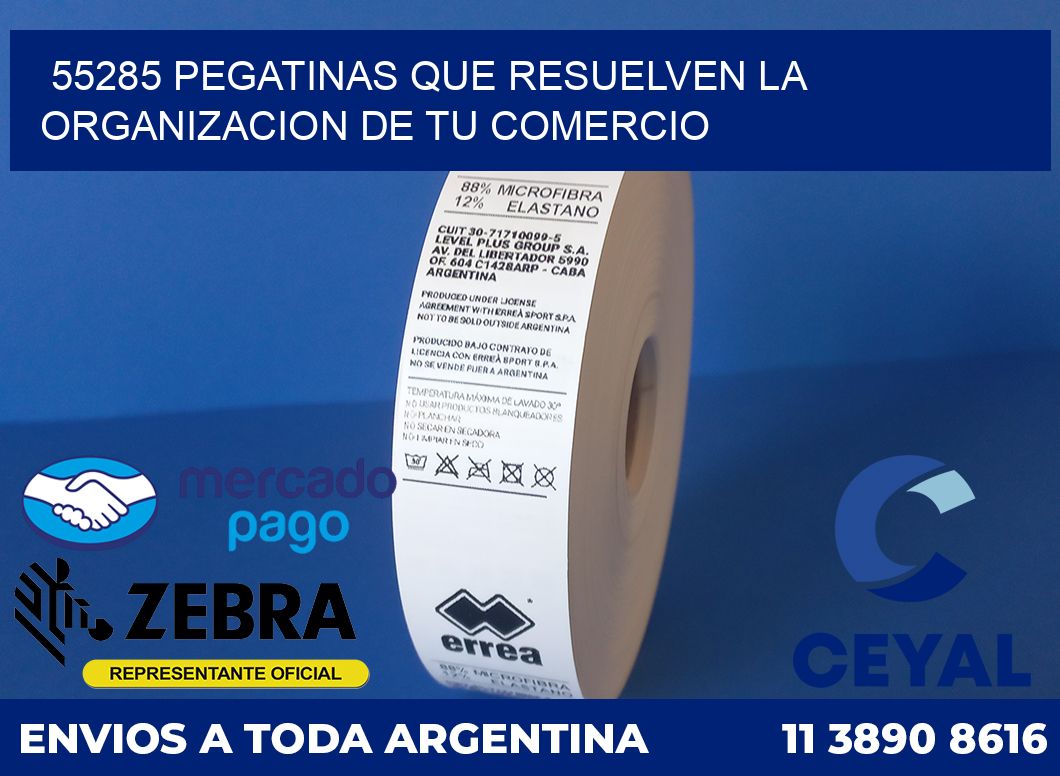 55285 PEGATINAS QUE RESUELVEN LA ORGANIZACION DE TU COMERCIO