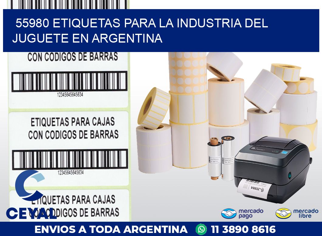 55980 ETIQUETAS PARA LA INDUSTRIA DEL JUGUETE EN ARGENTINA